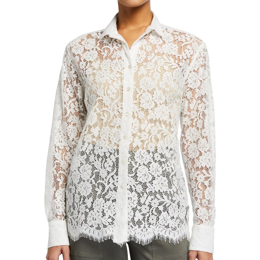 $324 ATM Anthony Thomas Melillo LACE  Shirt** XL
